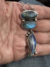 Image 3 of Labradorite Trio Necklace