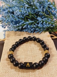 Image 1 of Men Letter Bracelets