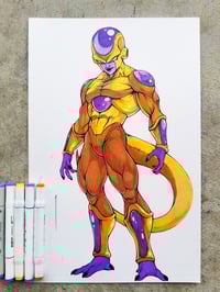 GOLDEN FRIEZA ORIGINAL SIGNED ART 