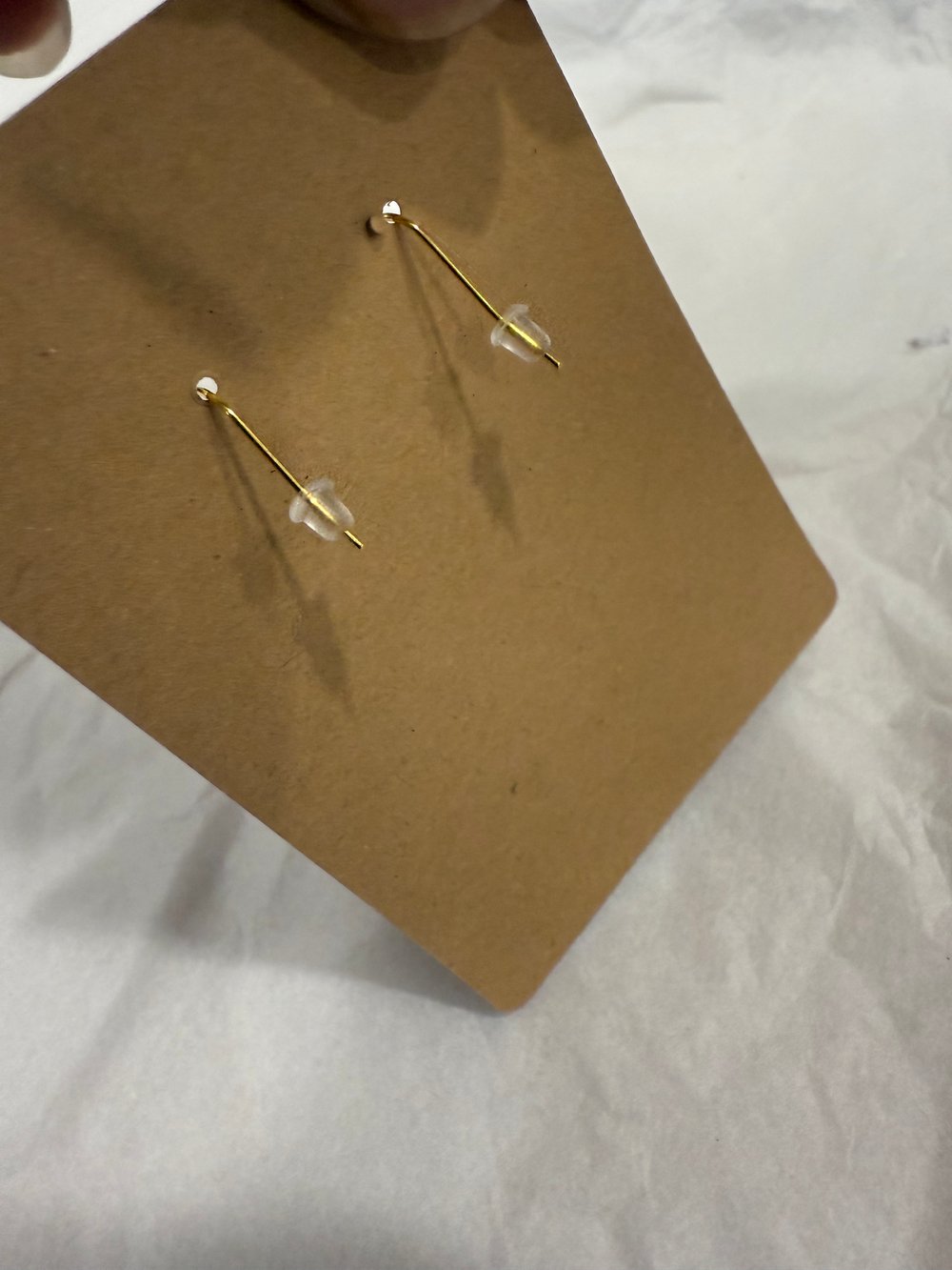 Image of Personalized Custom Engraved Earrings .Name Ear rings, Initials Earrings. Round shape.