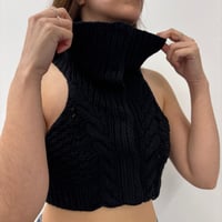 Image 1 of cropped knit top 
