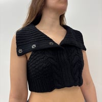 Image 2 of cropped knit top 
