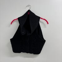 Image 4 of cropped knit top 
