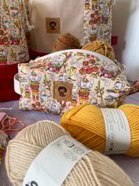 Image 1 of Trousse pour petits projets tricot ou accessoires: Petites souris au potager