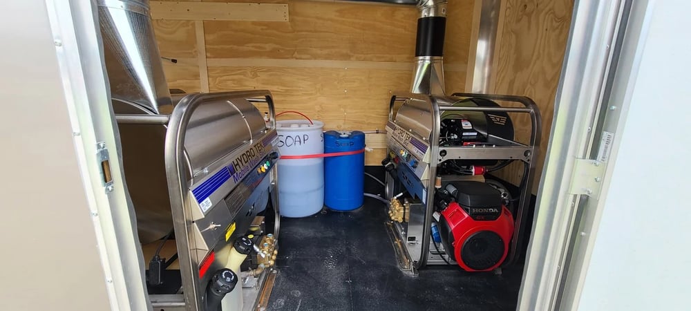 Image of hydrotek pressure washers and trailer builds