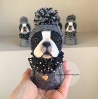 Image 4 of Valentine's Boston Ornament - Dark Grey Srar