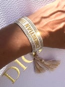 Image 4 of Pulseras Tela brillos