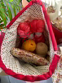 Image 3 of Commande réservée Anne F : Sac à projets taille L : Petites souris au potager