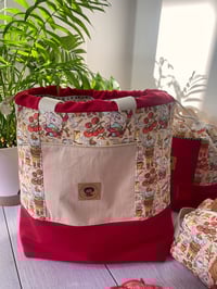 Image 1 of Commande réservée Anne F : Sac à projets taille L : Petites souris au potager