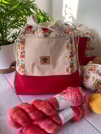 Image 2 of Commande réservée Anne F : Sac à projets taille L : Petites souris au potager
