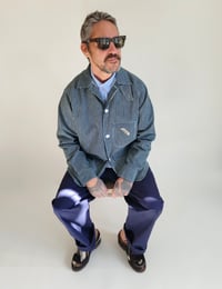 Image 4 of Simple Stripe Denim Chore 