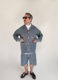 Image 2 of Simple Stripe Denim Chore