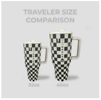 Image 4 of Hydrojug™️ X Aubrie LIMITED EDITION - AUBRIE CHECKERBOARD | 32oz/40oz