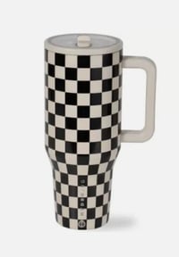 Image 2 of Hydrojug™️ X Aubrie LIMITED EDITION - AUBRIE CHECKERBOARD | 32oz/40oz