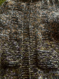 Image 3 of 1970s Handmade Cottage Earthtone Open Sweater