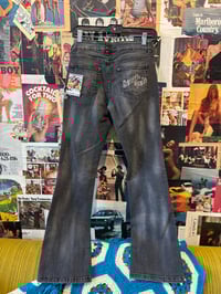 Image 2 of Y2K South Pole Stonewash Charcoal Patch Jeans