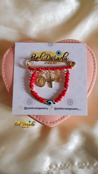 Pregnancy Protection Pin (Virgen de Guadalupe,Cross,San Benito)