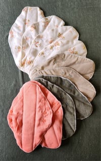 Image 1 of Linen Regular Pads Set of 10 - Afternoon Tea #2