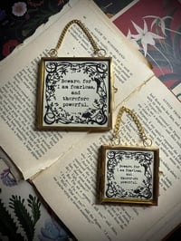 ‘I Am Fearless’ Typographic Framed Print