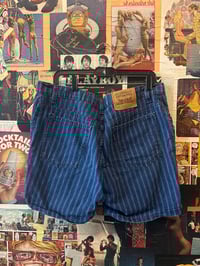 Image 2 of 1980s Levi Strauss 951 Highwaisted Pinstripe Denim Shorts
