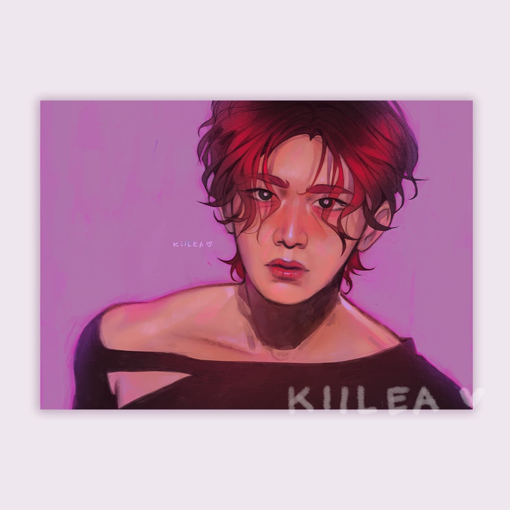 Image of strawberry yeosang art print