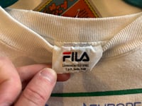 Image 3 of 1990s FILA Worldwide White Crewneck