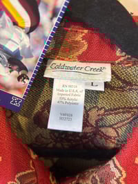 Image 2 of Y2K Coldwater Creek Paisley Print Red Jacket