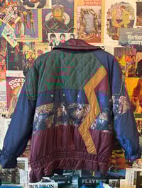 Image 3 of 1980s Beverly Hills Blues Puffer Windbreaker Jacket