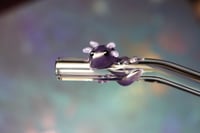 Image 4 of Purple Satin Axolotl Glass Straw