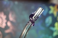 Image 3 of Purple Satin Axolotl Glass Straw
