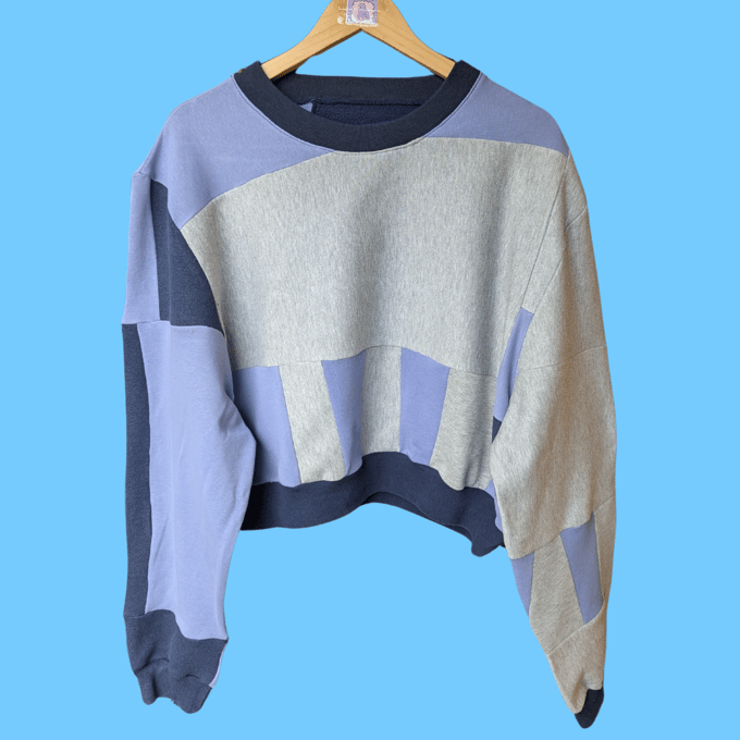 Image of Calm Sea Crop Sweatshirt