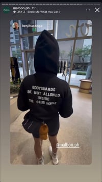 Malbon Manila Black Bodygaurd Hoodie XL 🇵🇭 [2025]