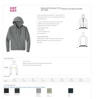 Image 16 of District® Perfect Tri® Fleece Full-Zip Hoodie DT1302