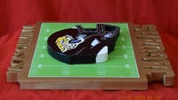 Image 4 of Jacksonville Jaguars Hand Crafted NFL 3D Wooden Team Helmet Wall Décor Hanging Artwork.
