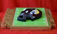 Image 5 of Jacksonville Jaguars Hand Crafted NFL 3D Wooden Team Helmet Wall Décor Hanging Artwork.