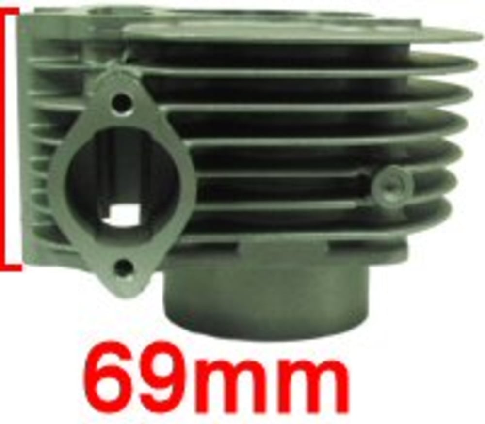 SSP-G 180cc - 206cc (63mm BORE) GY6 CYLINDER SET WITH 57mm SPACING FLAT CAST