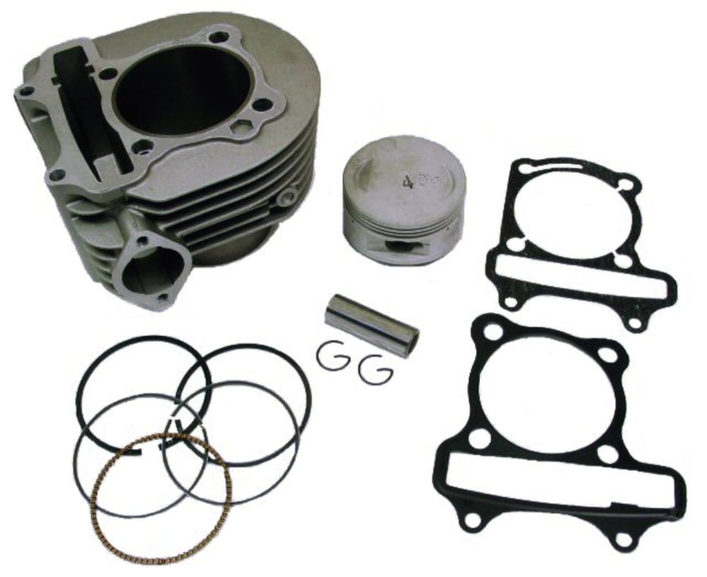 SSP-G 180cc - 206cc (63mm BORE) GY6 CYLINDER SET WITH 57mm SPACING FLAT CAST