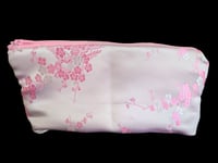 Image 4 of Asian Cherry Blossom Silky Pink Clutch Purse 