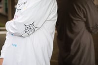 Image 4 of EVERYBODY’S WELCOME LS WHITE SCREEN PRINTED TEE