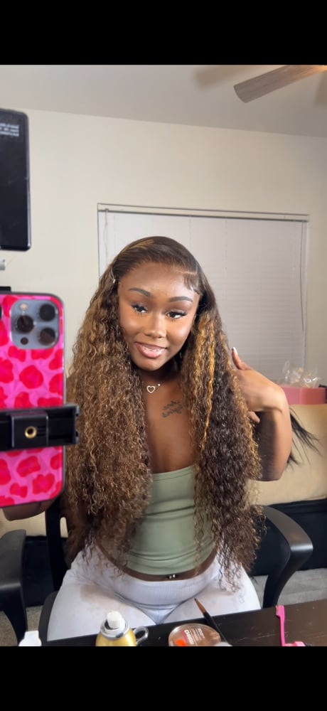 Image of Highlight 13x6 HD Lace Curly Wig 28"