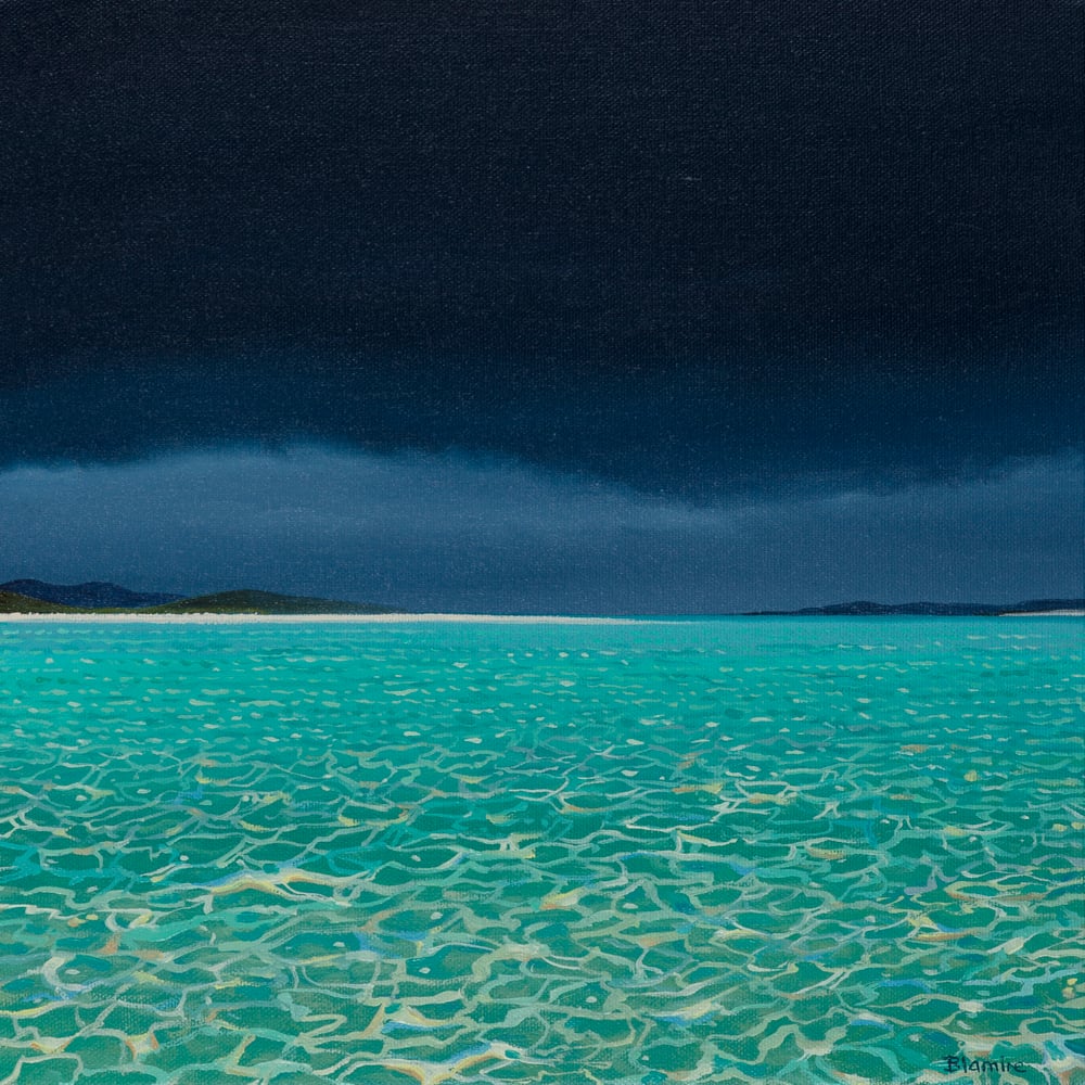 Image of Dark skies, Luskentyre Harris print 
