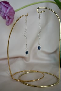 Image 2 of Blue Kyanite Ziggy Earrings