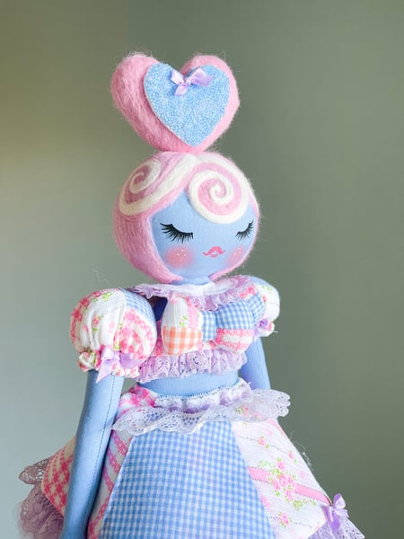 Image of  Medium Art Doll Patchwork Pretty
