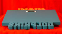 Image 8 of Miami Dolphins Hand Crafted NFL 3D Wooden Team Helmet Wall Décor Hanging Artwork.