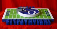 Image 6 of Indianapolis Colts Hand Crafted NFL 3D Wooden Team Helmet Wall Décor Hanging Artwork.
