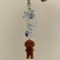 Blue "Sylvanian Families" Golden Doodle Keychain