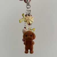 Yellow "Sylvanian Families" Golden Doodle Keychain