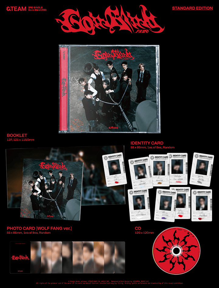 Image of [PRE-ORDER] &TEAM ‘Go in Blind’ (Standard Edition) + Weverse Shop POBs