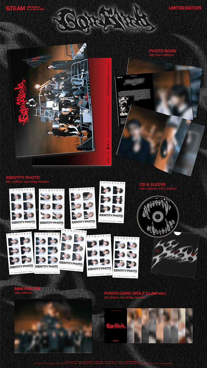 Image of [PRE-ORDER] &TEAM ‘Go in Blind’ (Limited Edition Ver.) + Weverse Shop POBs