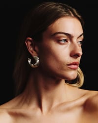 Image 2 of Karla Fan Silver Earrings